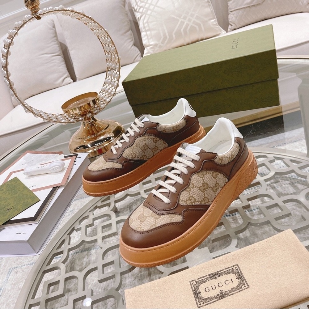 Gucci Brown and White Women's Sneakers